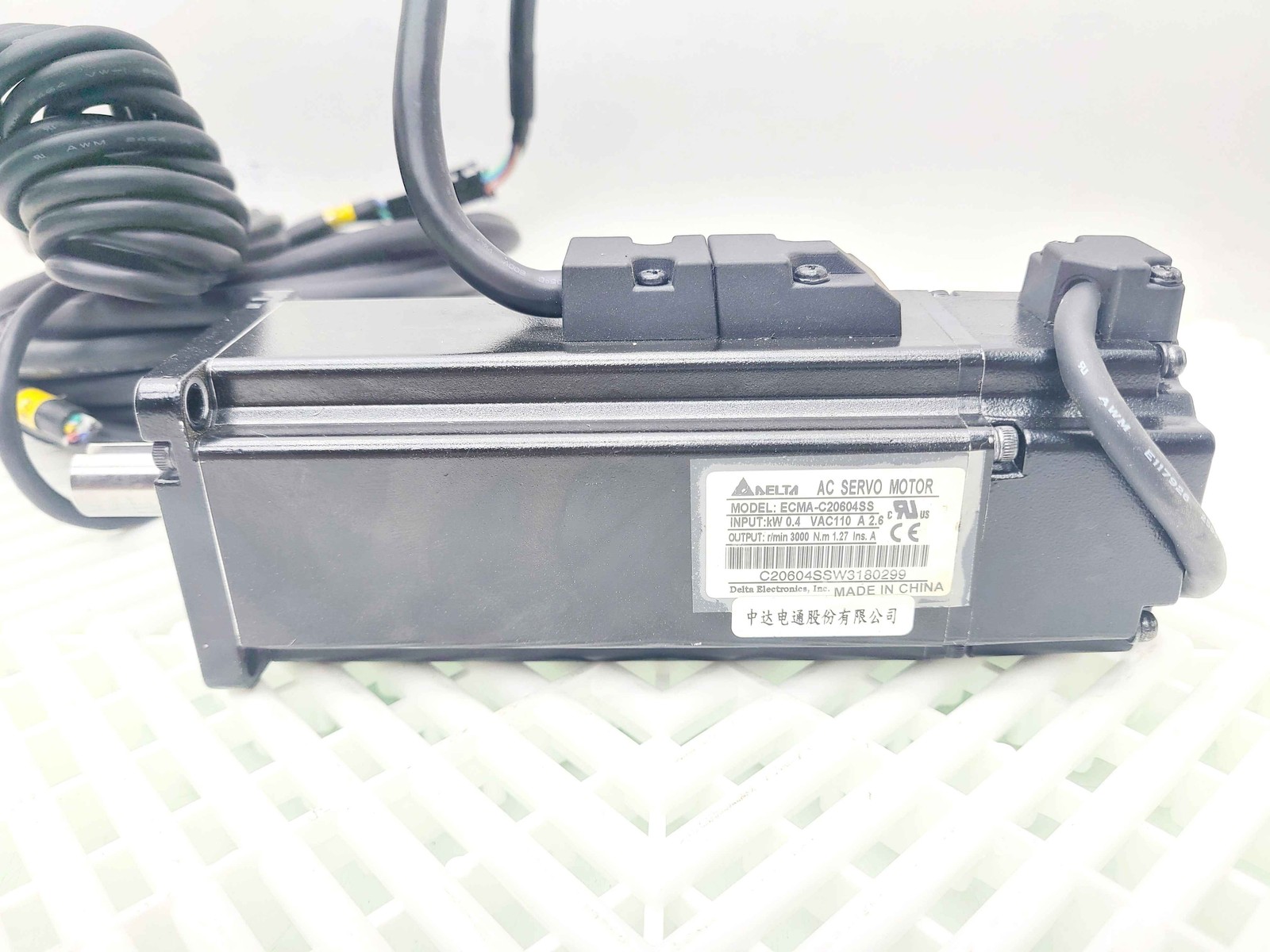 Delta Electronics AC Servo Motor ECMA-C20604SS w/ Servo Drive ASD-B2-0421-B - Used - Image 11