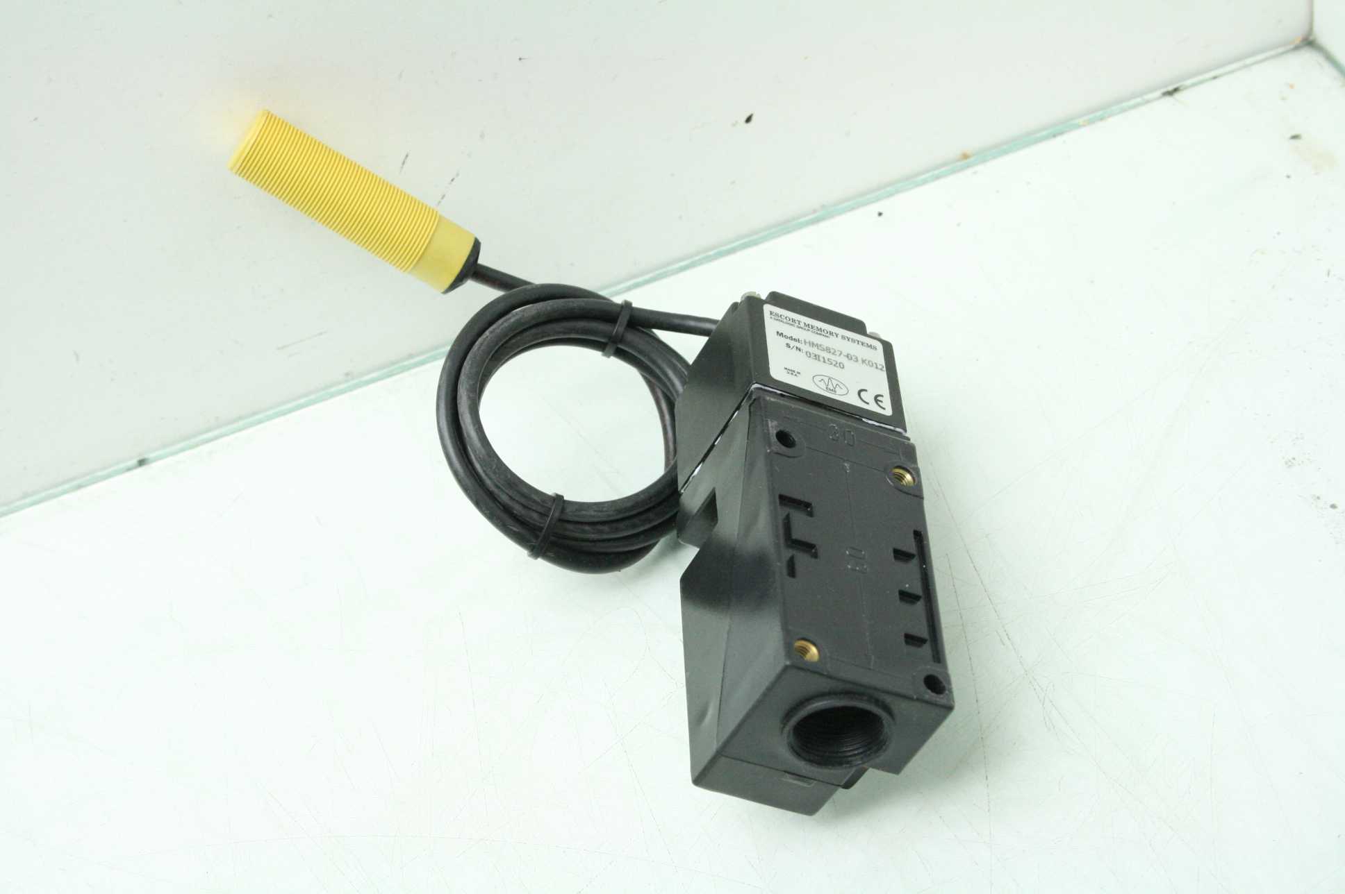 EMS HMS827-03 K012 Passive Reader / Writer w/ M18 Tubular Remote Antenna - Used - Image 14