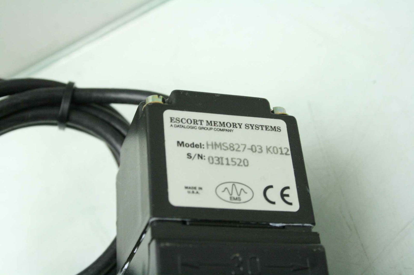 EMS HMS827-03 K012 Passive Reader / Writer w/ M18 Tubular Remote Antenna - Used - Image 6