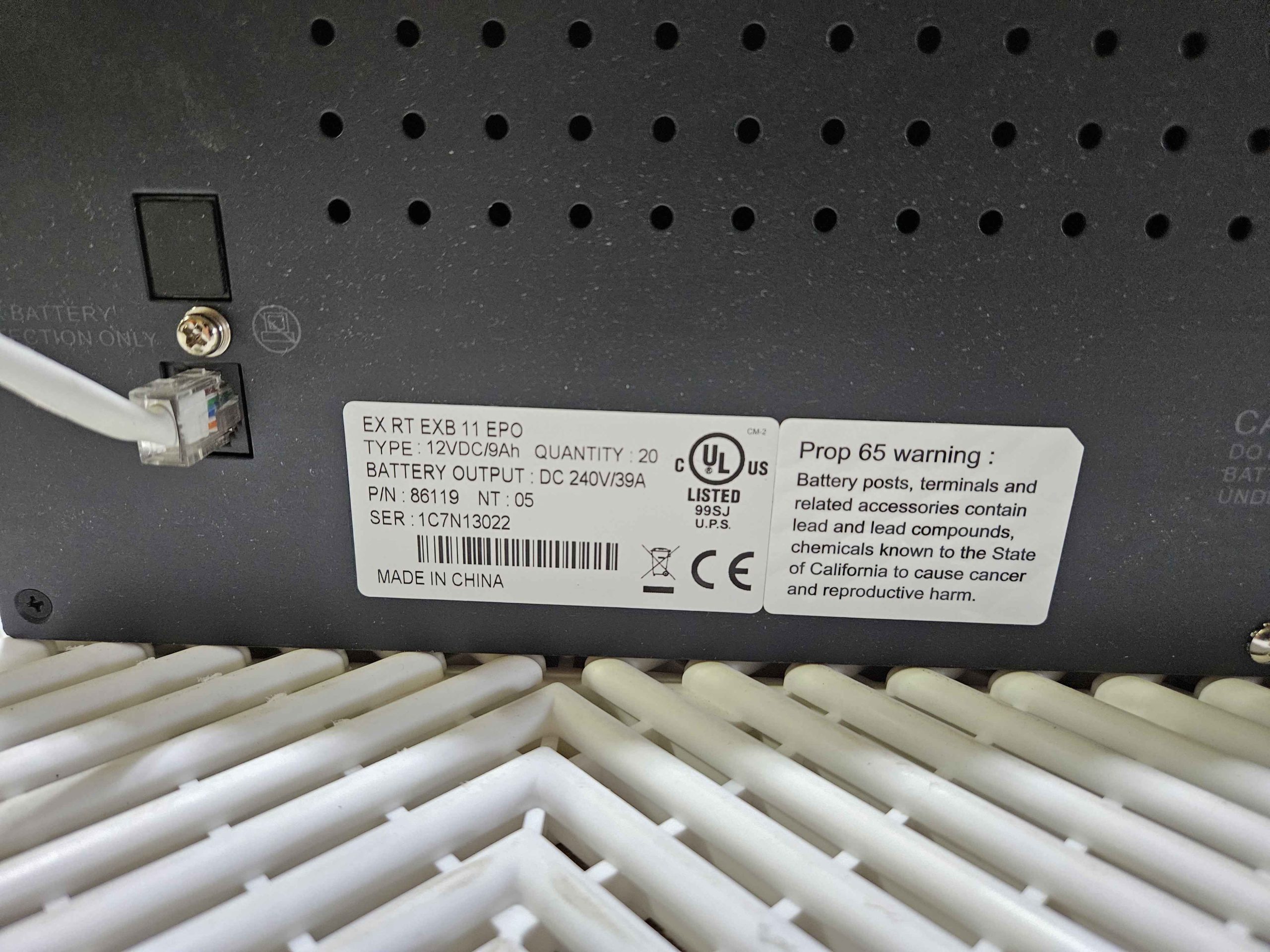 Eaton EX-RT-11 Power Module 86116 w/ Eaton EX-RT-EXB-11-EP0 Battery Module - Used - Image 26