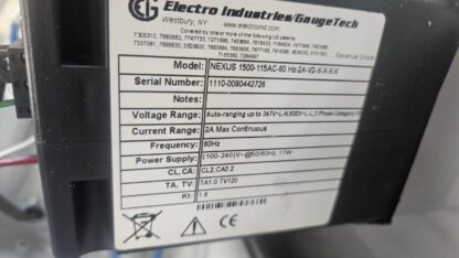 Electro Industries GaugeTech Nexus 1500 Power Analyzer with ACT-0024-200 CT's - Used - Image 5