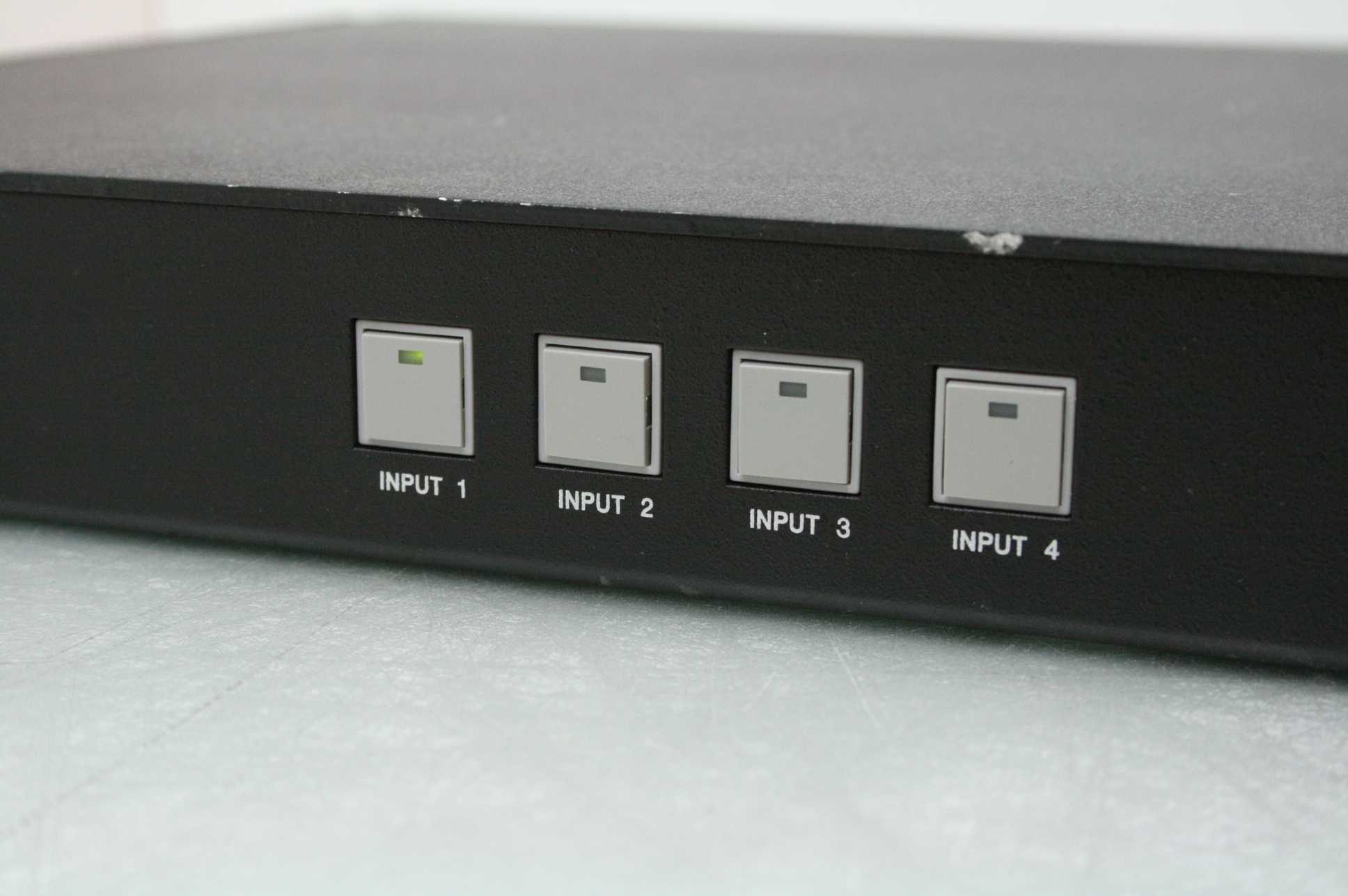 Inline 3654 High Resolution RGBHV Video Switcher Rack Mount 4-In 1-Out - Used - Image 23