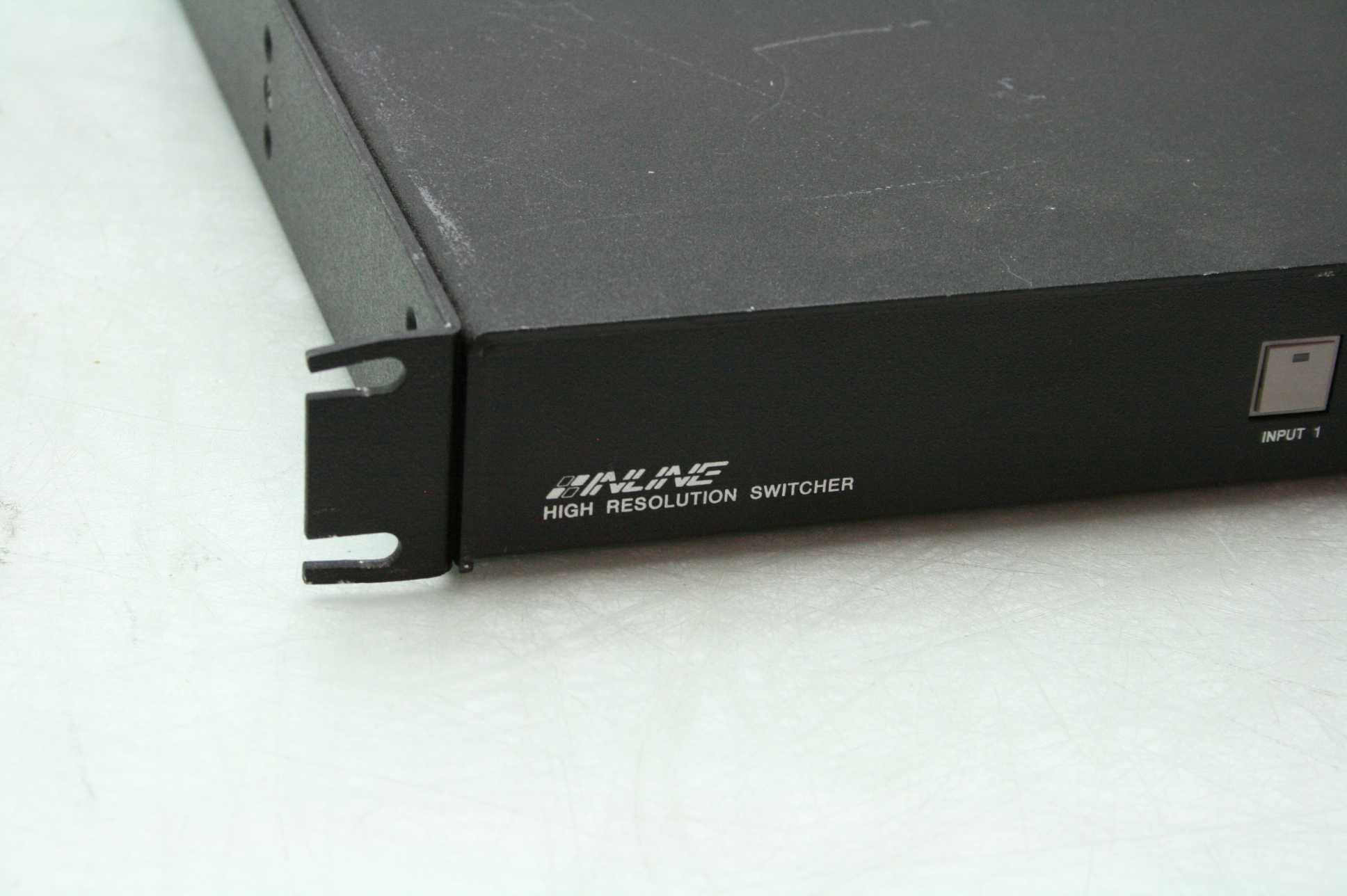 Inline 3654 High Resolution RGBHV Video Switcher Rack Mount 4-In 1-Out - Used - Image 24
