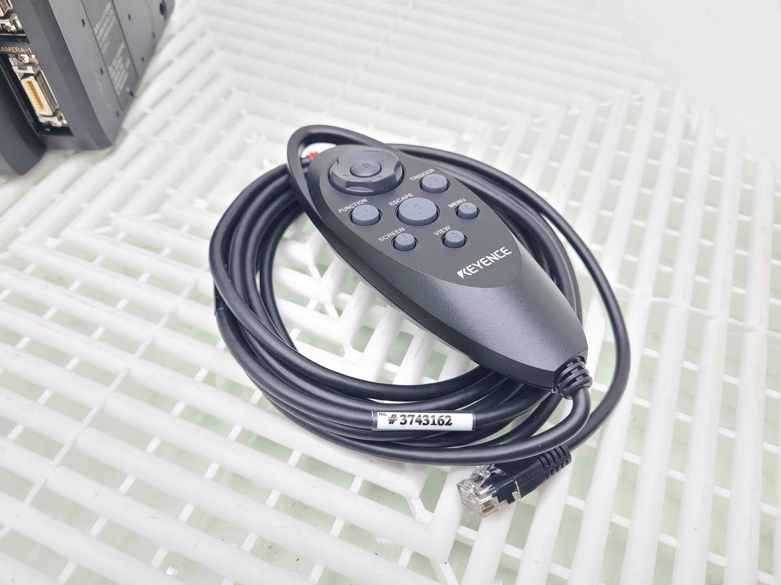Keyence CV-5502 Console w/ Keyence CV-H200M Camera w/ Lens CA-LM4 and Filter - Used - Image 12