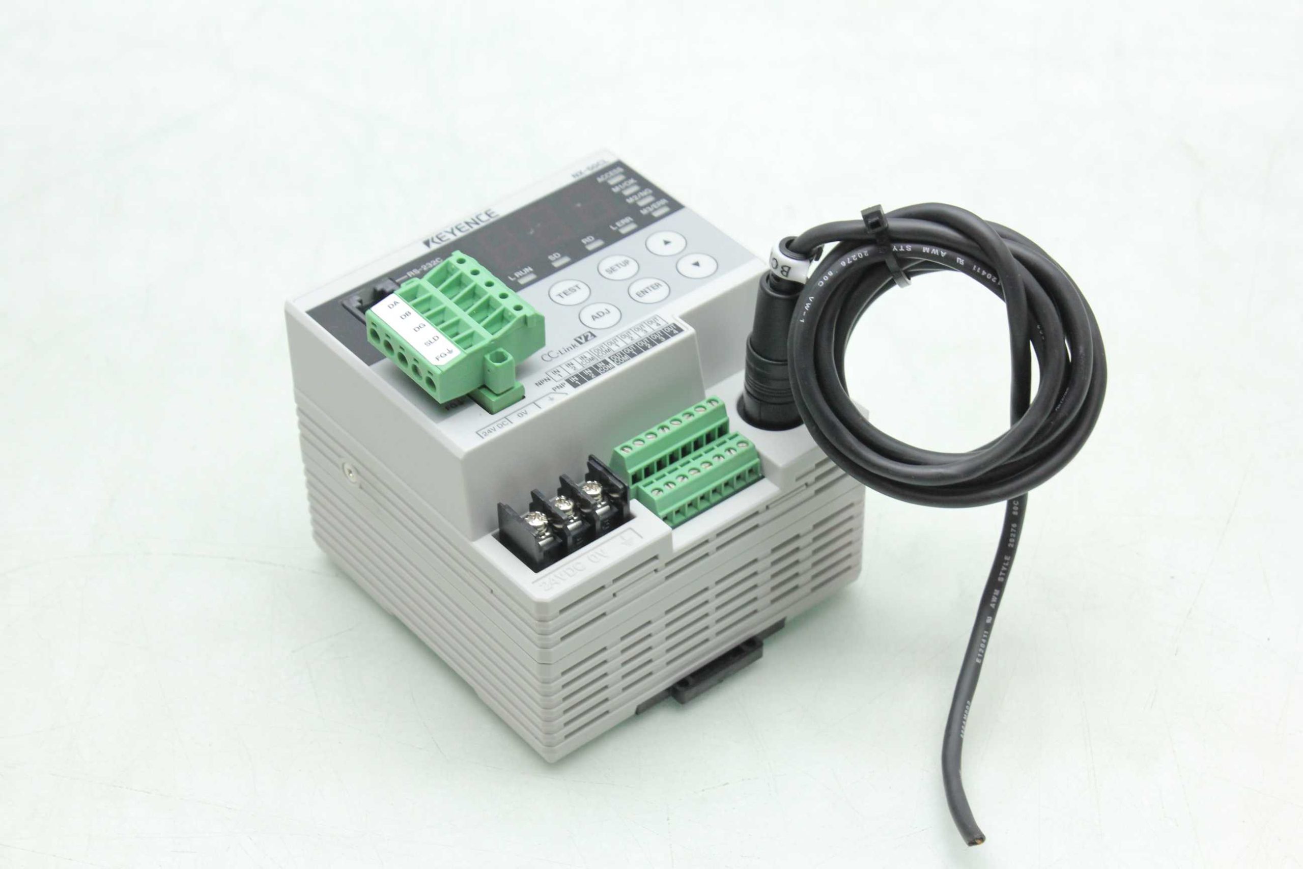 Keyence NX-50CL CC-Link V2 Compatible Network Controller RS-232C / DIN Rail - Used - Image 9