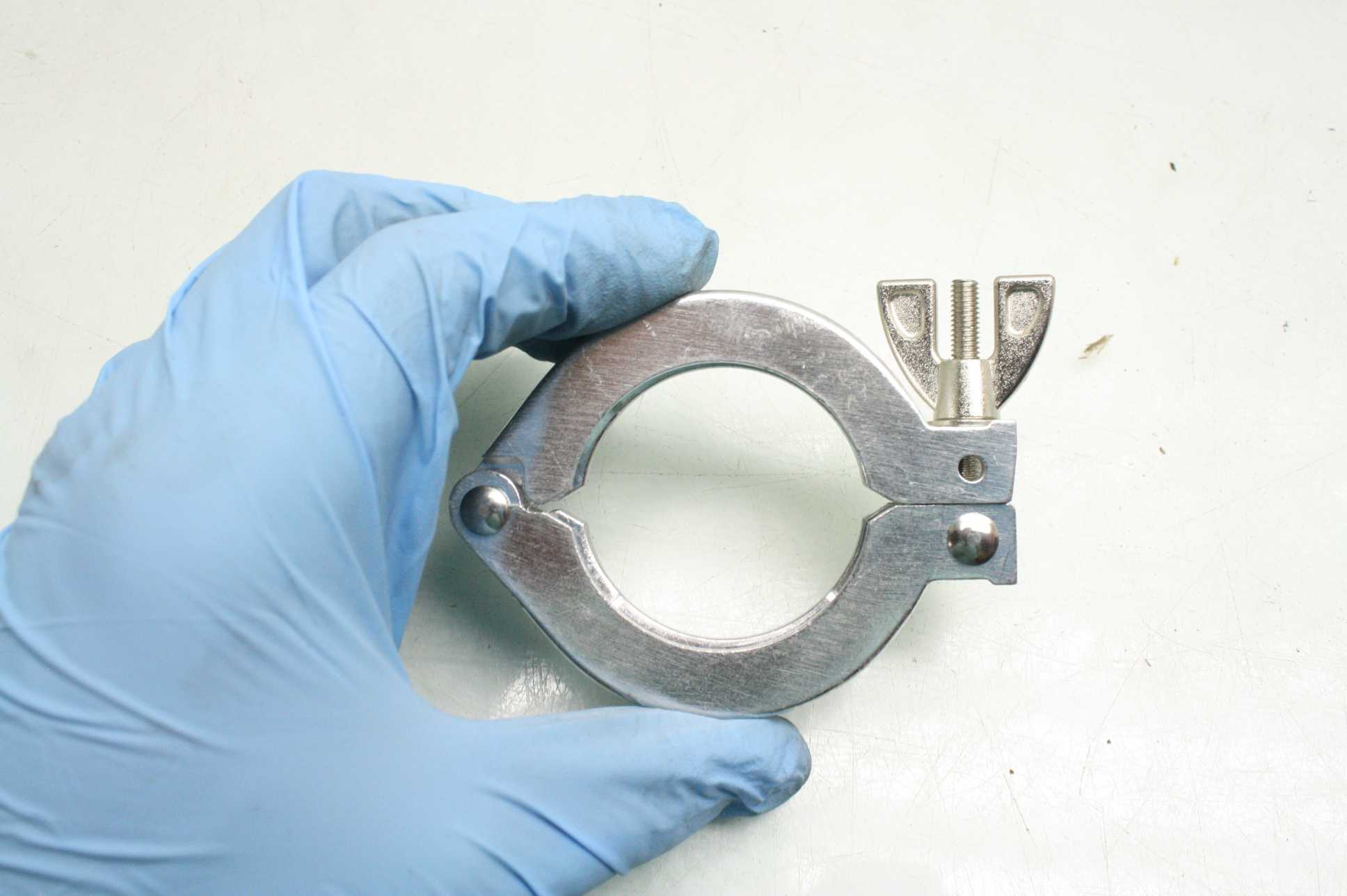 Lot of 10 Aluminum Sanitary Clamps / 2" / 2 Inches - Used - Image 14