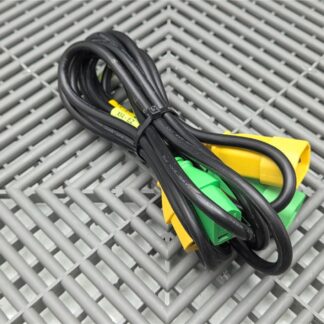 Lot of 2 IBM (1)Yellow, (1) Green Power Cables 45W7924, 45W7925, Length: ~60" - Used
