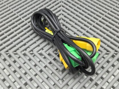 Lot of 2 IBM (1)Yellow, (1) Green Power Cables 45W7924, 45W7925, Length: ~60" - Used