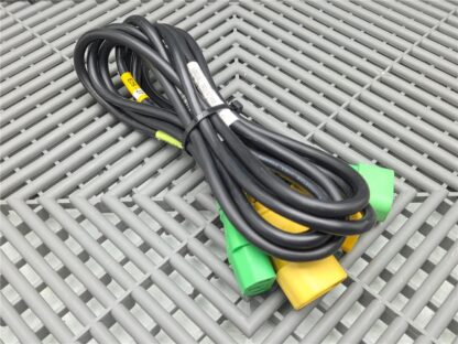 Lot of 2 IBM (1)Yellow, (1) Green Power Cables 45W7927, 98Y2537, Length: ~67" - New