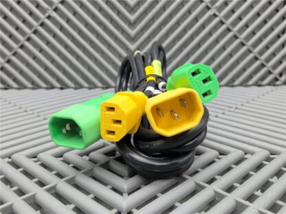 Lot of 2 IBM (1)Yellow, (1) Green Power Cables 45W7927, 98Y2537, Length: ~67" - New - Image 8