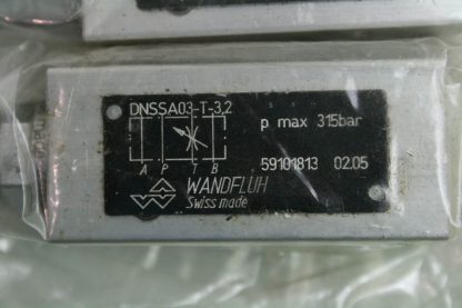 Lot of 4 Wandfluh DNSSA03 T 32 Manual Hydraulic Throttle Valves NG3 Subplate New 181895904516 3