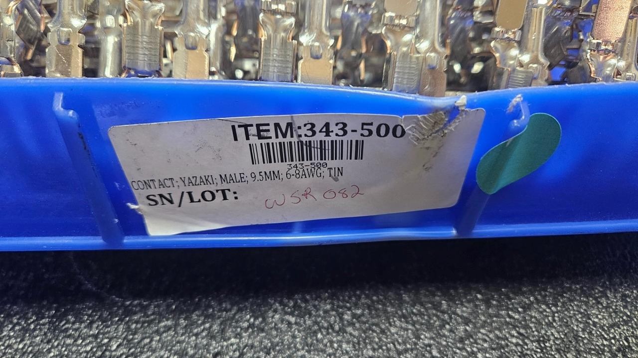 New (500) Yazaki 7114-5623-02 Contact Terminals Male 9.5mm / 6-8 AWG - New - Image 4