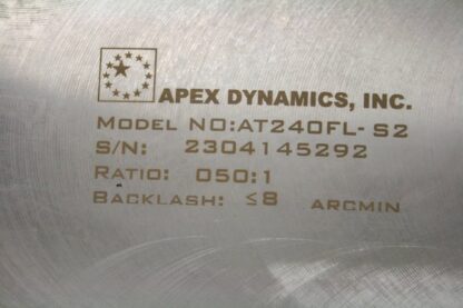 New Apex Dynamics AT240FL-S2 Spiral Bevel Right Angle Gear Reducer 50:1 - New - Image 17