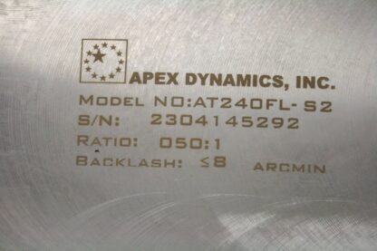 New Apex Dynamics AT240FL-S2 Spiral Bevel Right Angle Gear Reducer 50:1 - New - Image 8