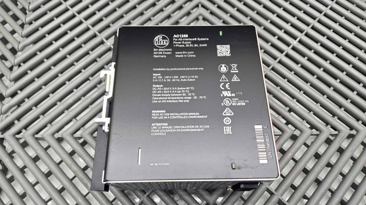 New IFM AC1258 AS-i Power Supply 100-120 / 200-240V, 30.5VDC Output - New other (see details) - Image 4