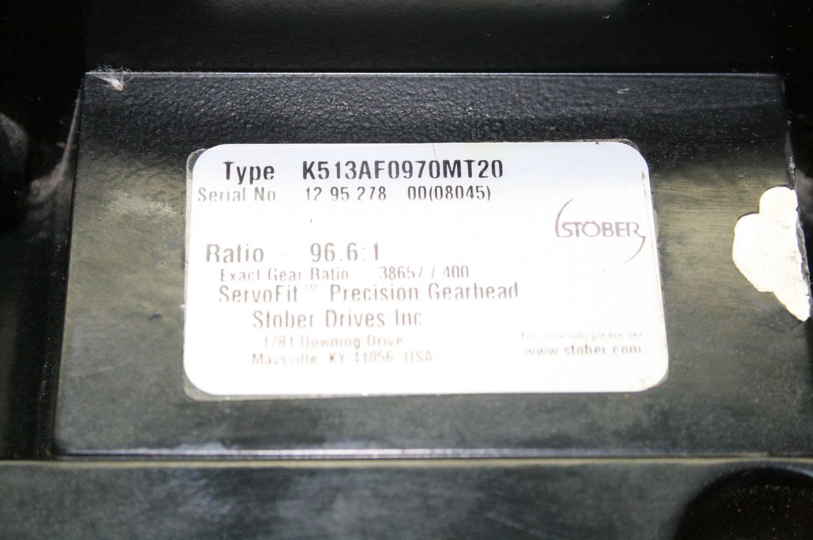New Stober K513AF0970MT20 Right Angle ServoFit Precision Gearhead 96.6:1 - New other (see details) - Image 7