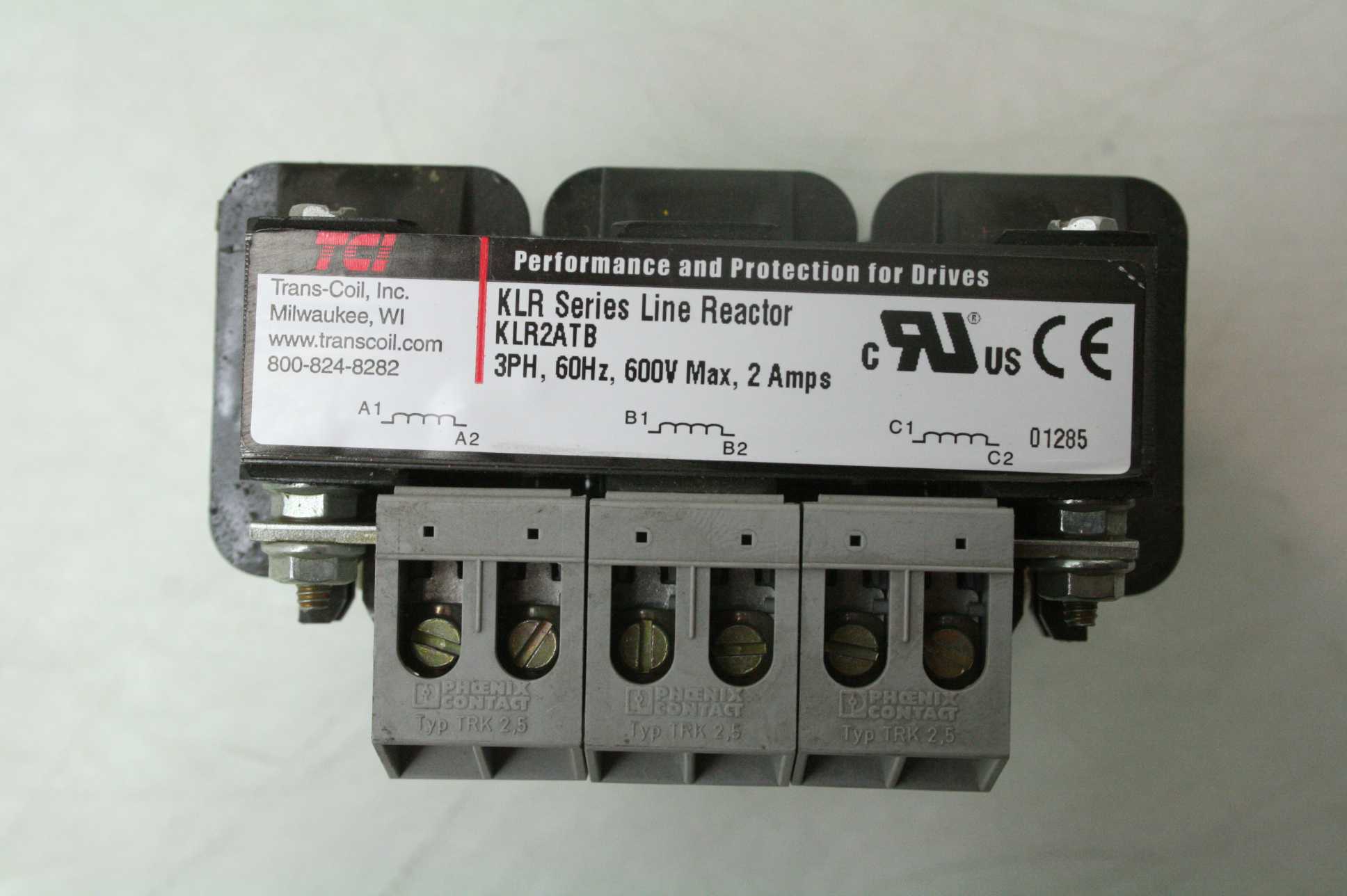 New TCI KLR2ATB 3 Phase Line Reactor 600V Max / 2A / 1 HP / KLR Series 11026 uH - New other (see details) - Image 10