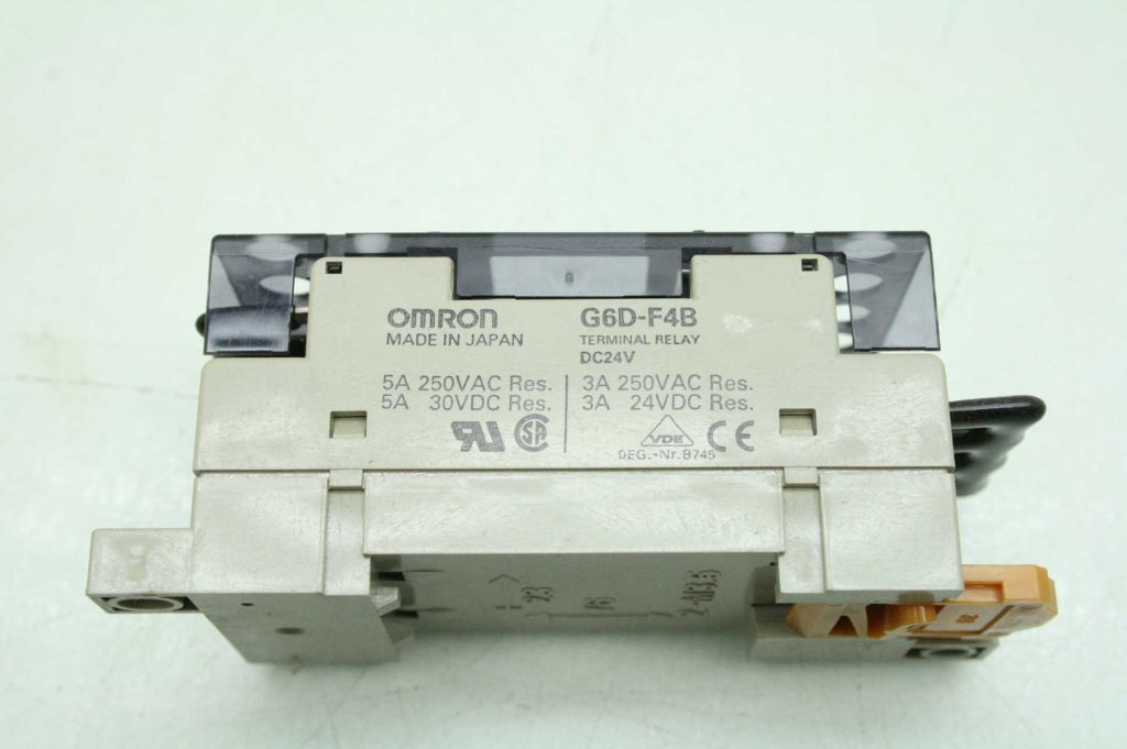 Omron G6d F4b Relay Terminal Block Relay 24v Dc Coils Used Motion