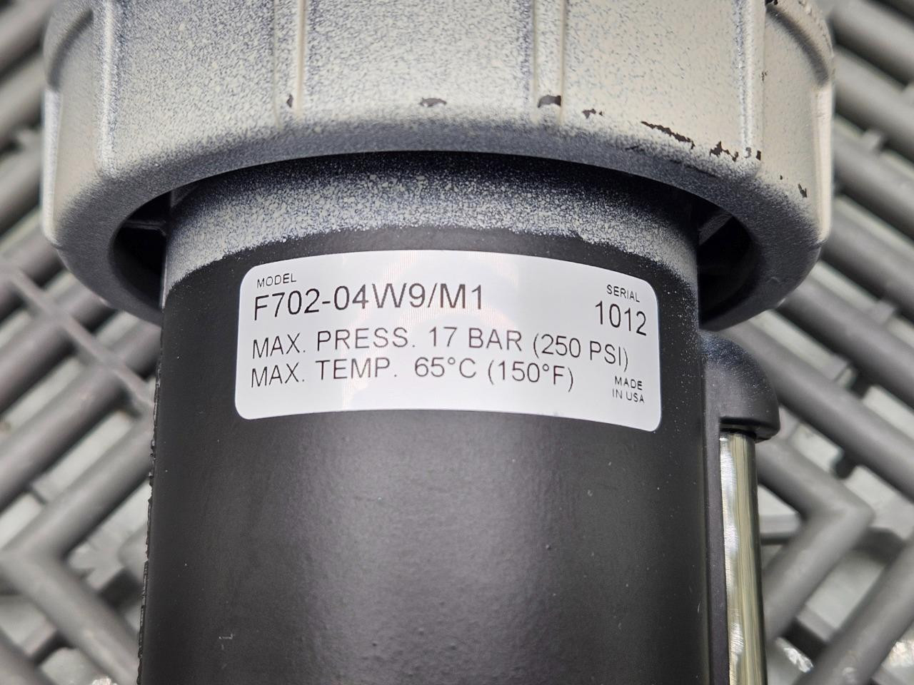 Parker F702-04W9/M1 1" NPT Pneumatic Filter, 250psi - Used - Image 6