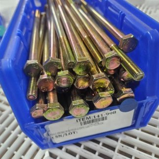 (Qty 10) M10-1.5 x 220 High Strength Hex Head Bolt Class 10.9 Yellow Zinc - New