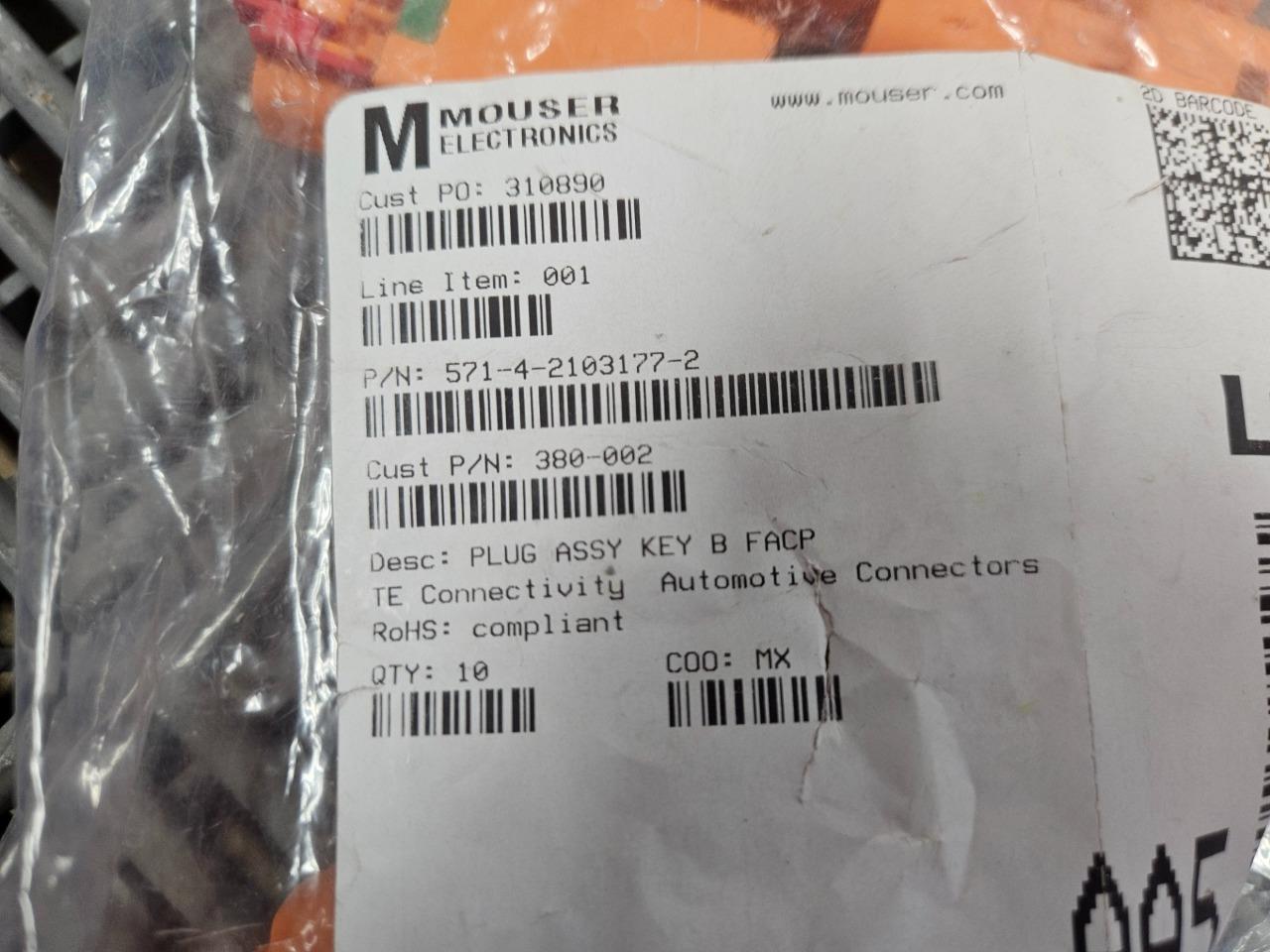 (Qty 10) New TE Connectivity 4-2103177-2 Connector HVA280 Plug - New - Image 11