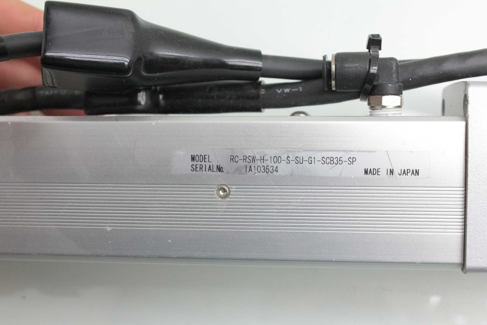 Robo Cylinder RC-RSW-H-100-S-SU-G1-SCB35-SP Ball Screw Actuator 100mm Stroke - Used - Image 7