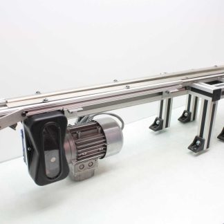 Robotunits C4T 40" x 1" Modular Timing Belt Conveyor Motovario TS63B4 Gear Motor - Used