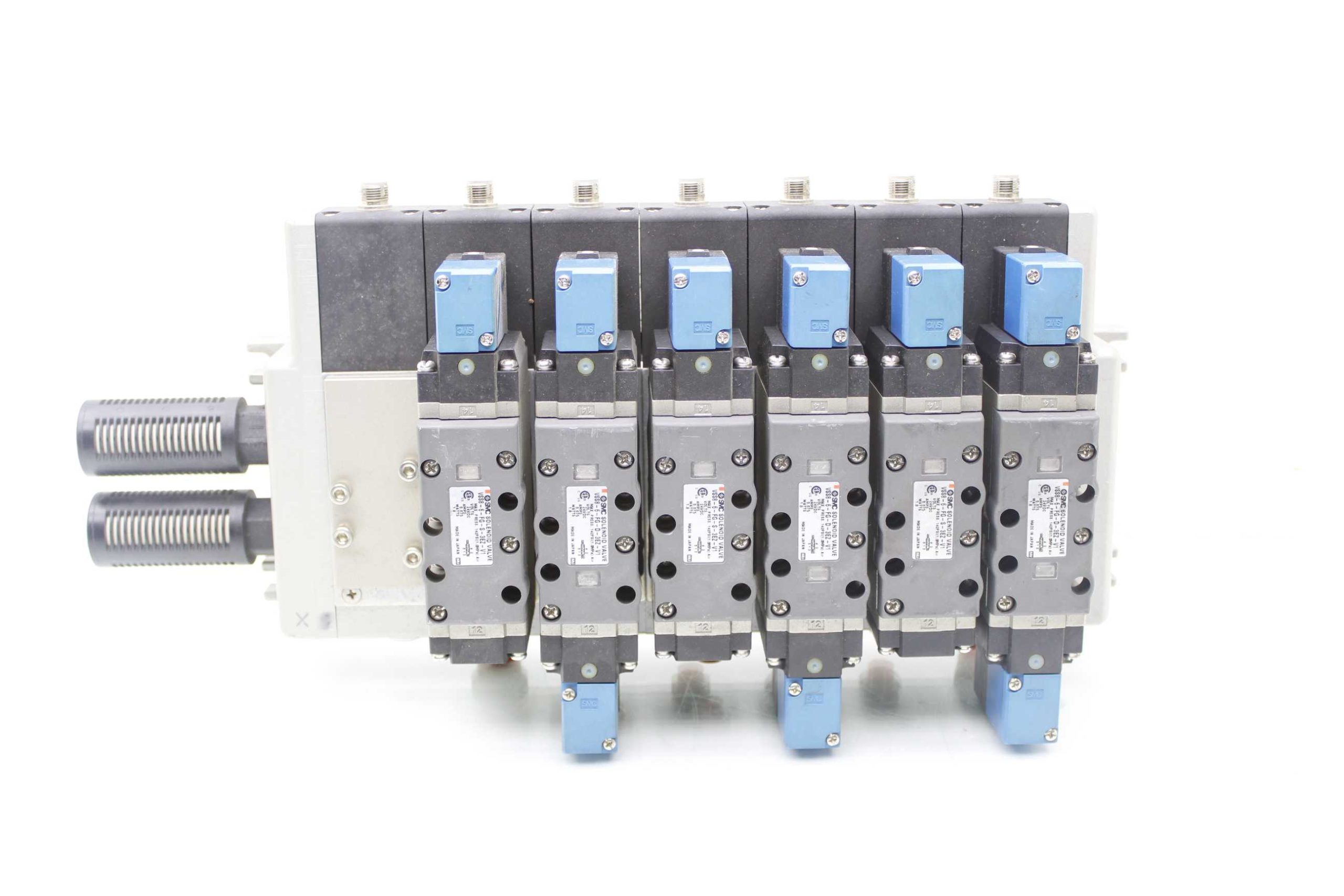SMC VSS8-6-FG-D-3EZ-V1 9 Solenoid Manifold - Used - Image 15