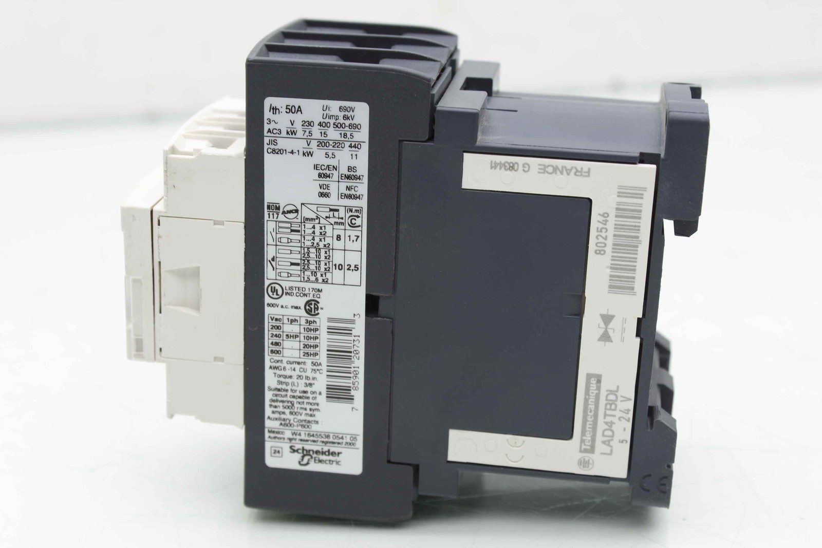 Schneider LC1D32BD Contactor 32A 24DC Coil Telemecanique - Used - Image 5