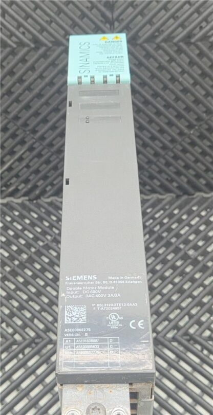 Siemens 6SL3120-2TE13-0AA3 S120 Smart Line Module 3A/3A, 600V - Used - Image 3