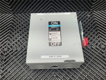 Siemens GNF321 General Duty Enclosed Safety Switch 240V AC / 250V DC Max, 30A - Used - Image 16