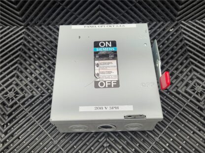 Siemens GNF321 General Duty Enclosed Safety Switch 240V AC / 250V DC Max, 30A - Used - Image 3