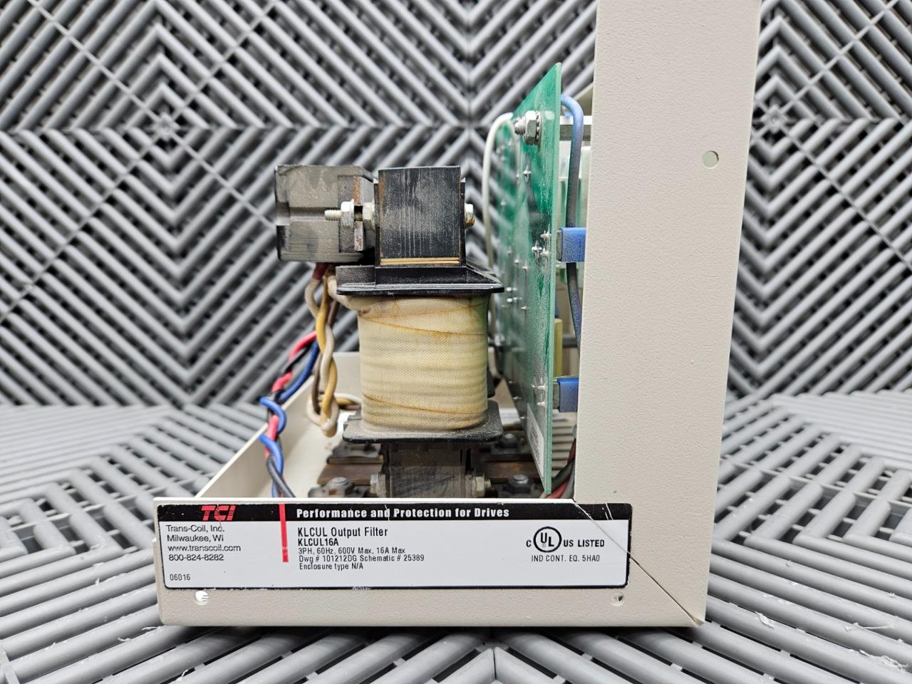 TCI KLCUL16A / KLR16BTB Output Filter Line Reactor 600 VAC, 16A - Used - Image 11