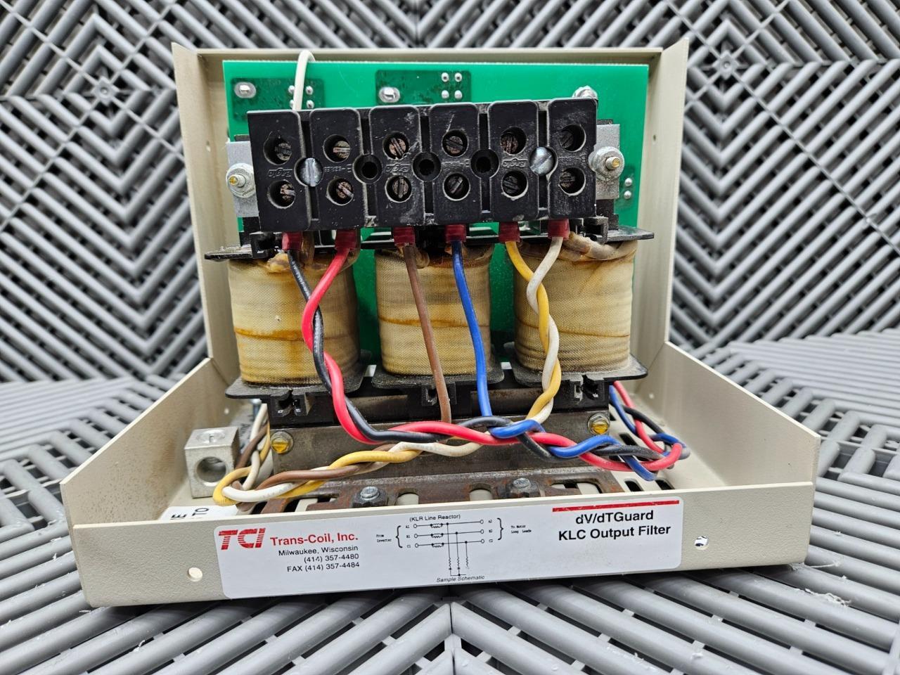 TCI KLCUL16A / KLR16BTB Output Filter Line Reactor 600 VAC, 16A - Used - Image 5