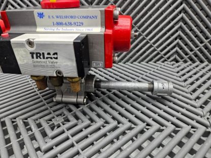 Triac TR20SR Spring Return Stainless 1/4" NPT Ball Valve 3-Way 88TX025TR1SAX - Used - Image 11