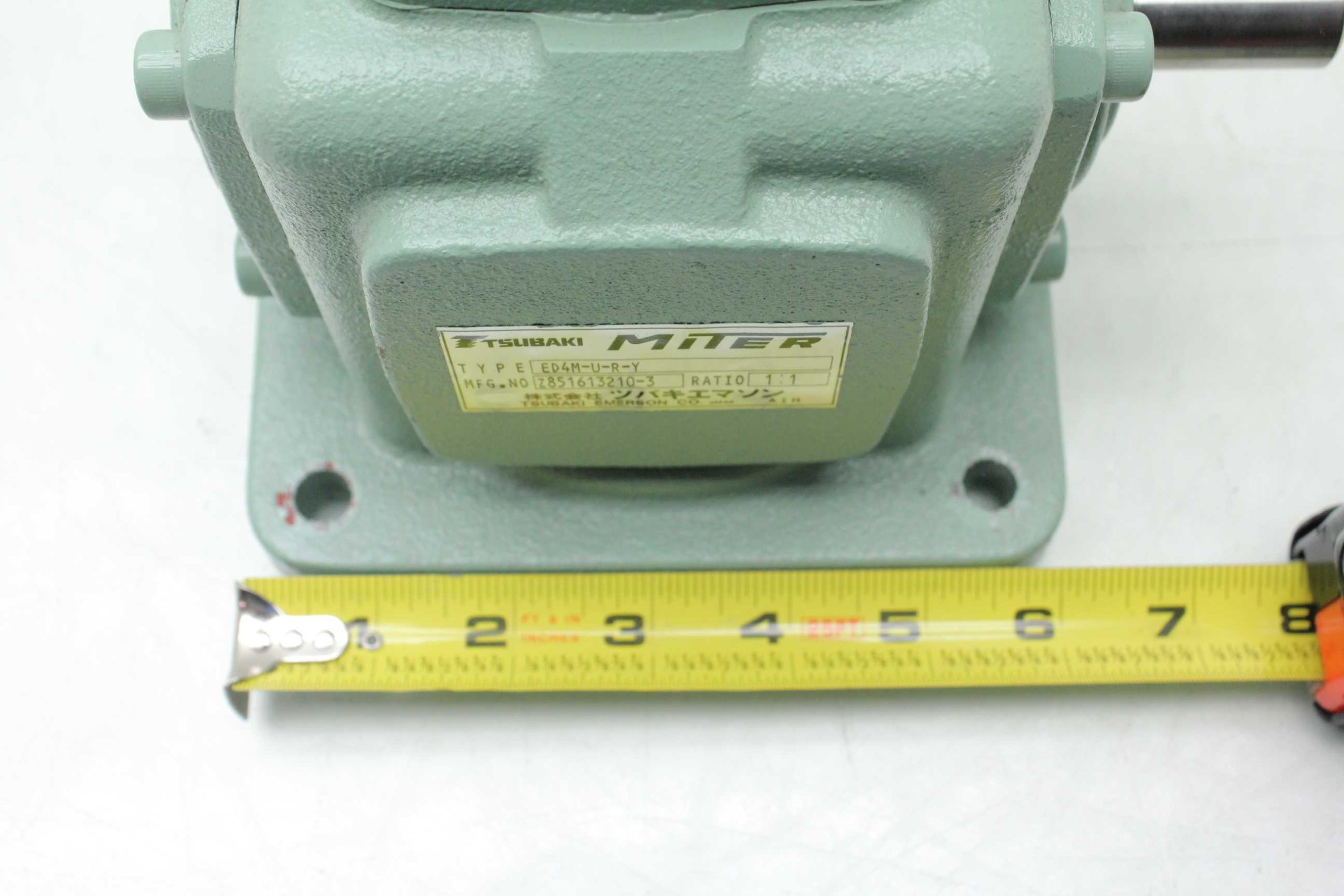 Tsubaki Emerson ED4M-U-R-Y Right Angle Miter Gear Reducer 1:1 Right Gearbox - Used - Image 11