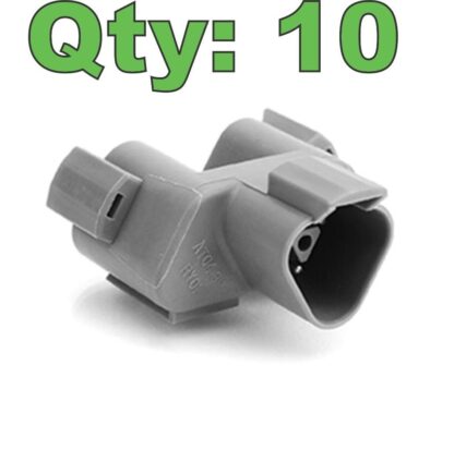 (10) New Amphenol AT04-3P-RY01 Y-Splitter 2 Way Receptacle Deutsch DT04-3P-P007 - New