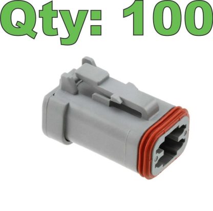 (100) New TE Connectivity Deutsch DT06-4S-CE01 Connector 4 Position - New