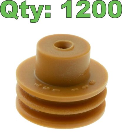 (1200) New Aptiv 15324997 Tan Silicone Wire Seals GT 630 16 AWG - New - Image 9