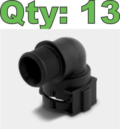 (13) Normaquick PS3 0702-8004-012 NW12 90° Coolant Hose Connector - New