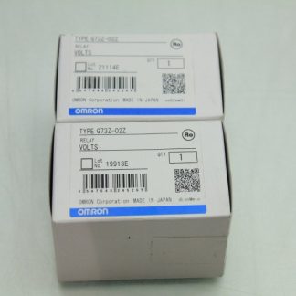 2 New Omron G73Z-02Z Relay Auxiliary Contact Blocks / 2 Poles / 480 VAC / 1A - New
