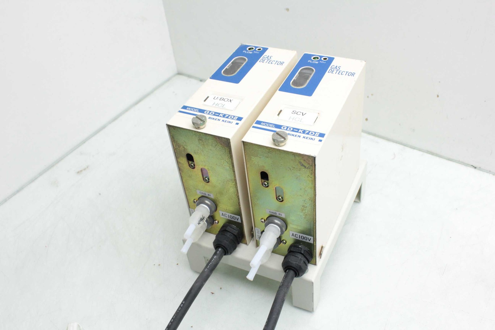 2 Riken Keiki GD-K7II Gas Detectors / 100VAC - Used