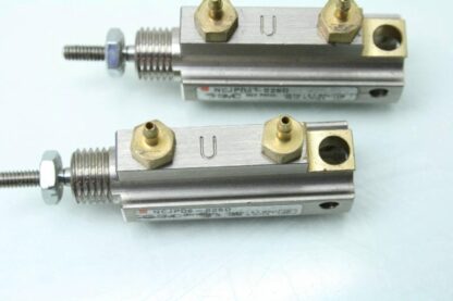 2 SMC NCJPD6-025D Double Acting Single Rod Cylinders 1/4" Stroke & Bore - Used - Image 5