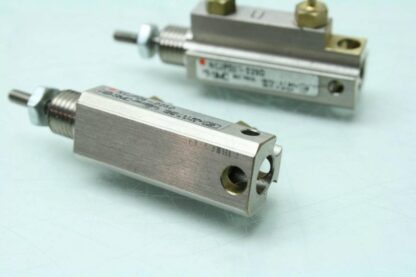 2 SMC NCJPD6-025D Double Acting Single Rod Cylinders 1/4" Stroke & Bore - Used - Image 6
