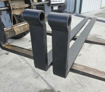 2 Telehandler Forks 5" x 96" x 2-1/4" Pin Shaft Mount 10800 lb for Genie JLG - Seller refurbished - Image 18
