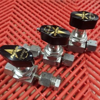 (3) Fujikin High Purity 1/4 Turn Manual Valves 316SS 1/4" UJR Fittings - Used