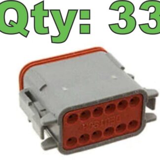 (33) New Deutsch DT06-12SA Connector Housing with Endcap 12 Pole - New