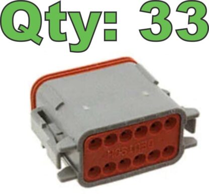 (33) New Deutsch DT06-12SA Connector Housing with Endcap 12 Pole - New - Image 8