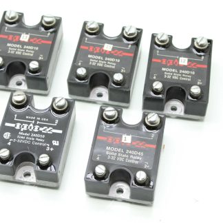 5 OPTO 22 / 240D10 Solid State Relays 240V, 10A - Used