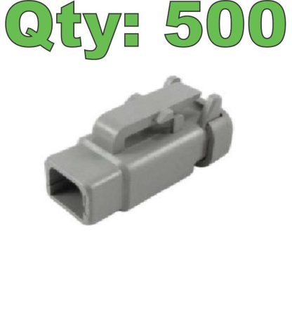 500 New TE Connectivity Deutsch DTM06-2S-E003 Connector 2 Position - New